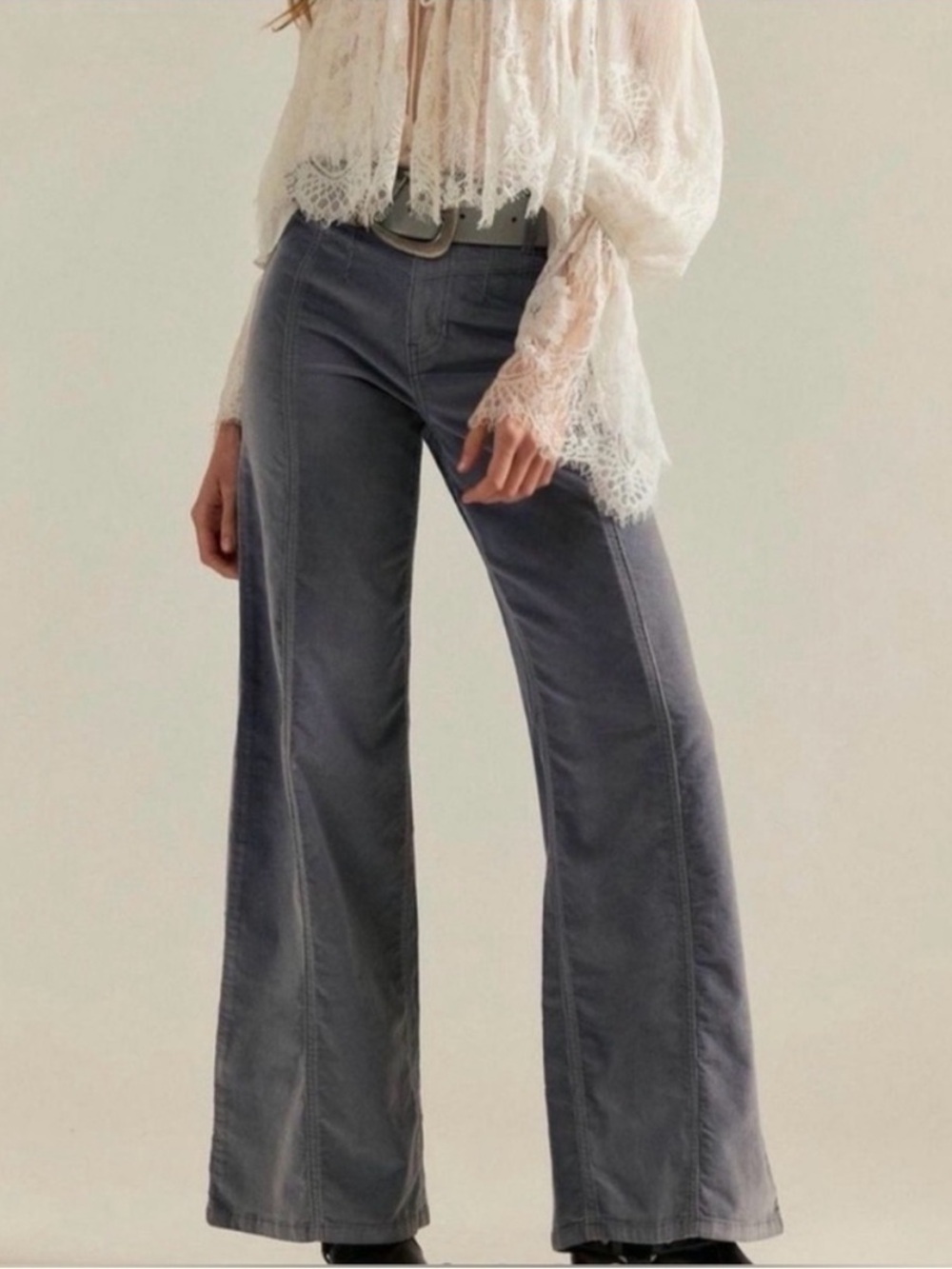 Free People Libra Cord Wide-Leg Jeans Size 26 NWT
